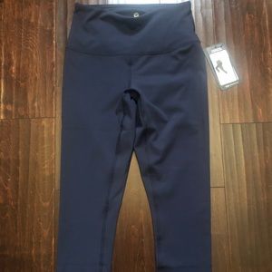 NWT 90 degree by reflex navy blue leggings